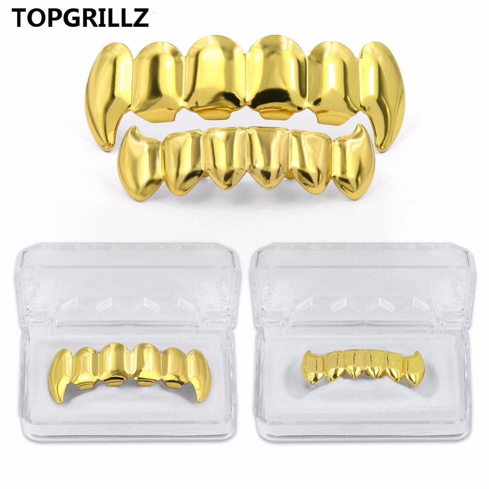 Body Jewelry Real Gold - Topgrillz Vàng Mạ Bạc Hip Hop