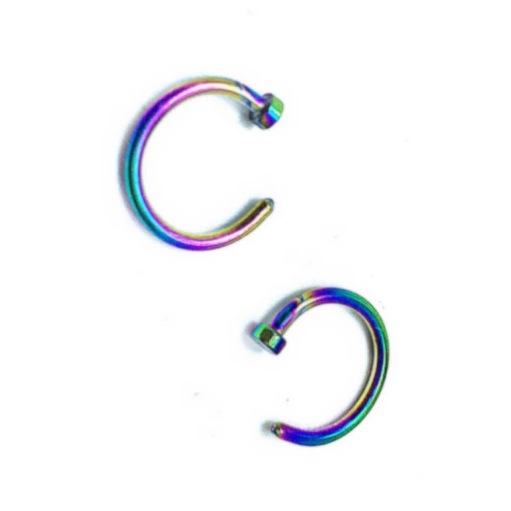 Body Jewelry Lip Ring - Thin Septum C Shape Stud Earrings