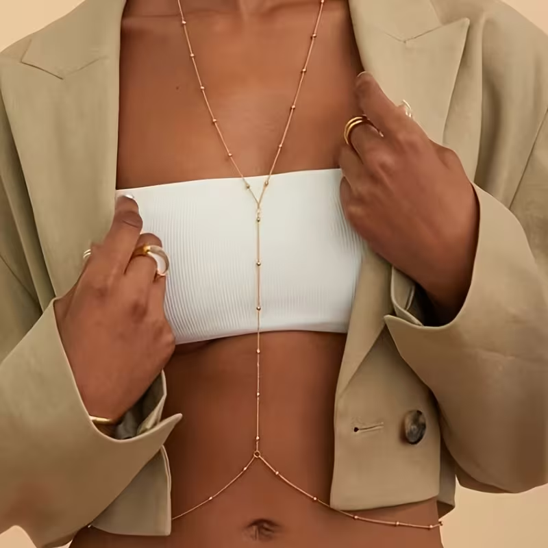Qualiti Body Jewelry - Fashion Simple Bead Chain Bohemian Women's
