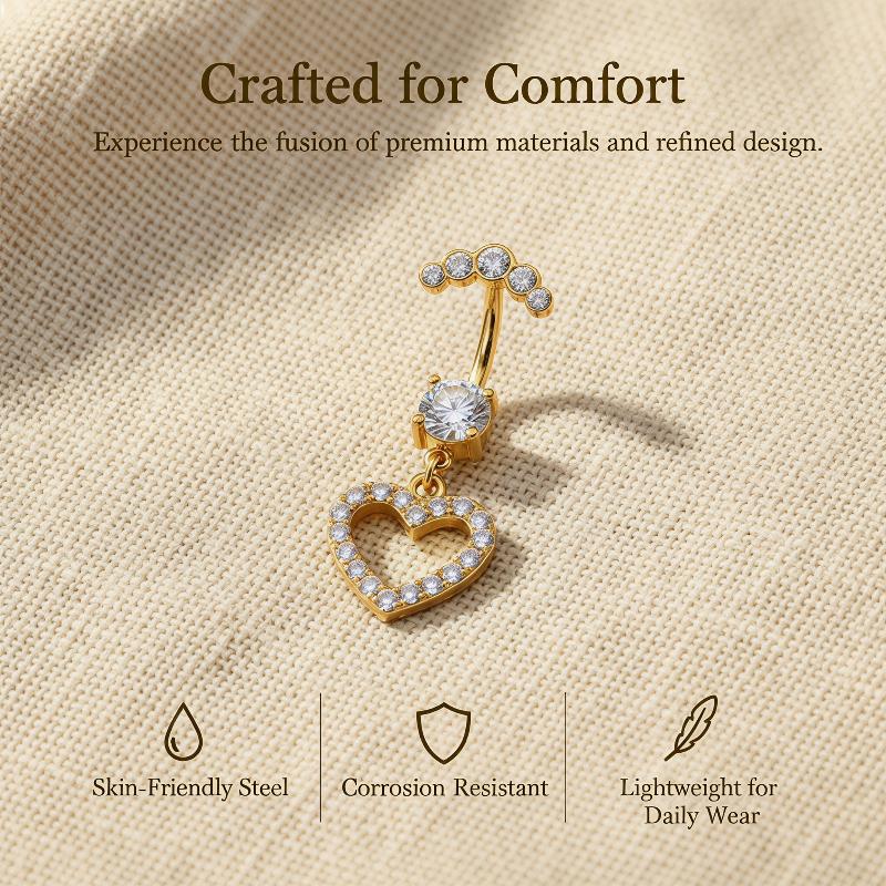 5 Pcs Fashion Rhinestones Bell - đánh giá và giá Body Jewelry Belly Button Rings