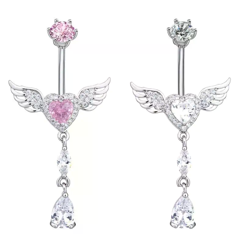 Wing Heart Belly Button Rings  - đánh giá và giá Body Jewelry Belly Button Rings