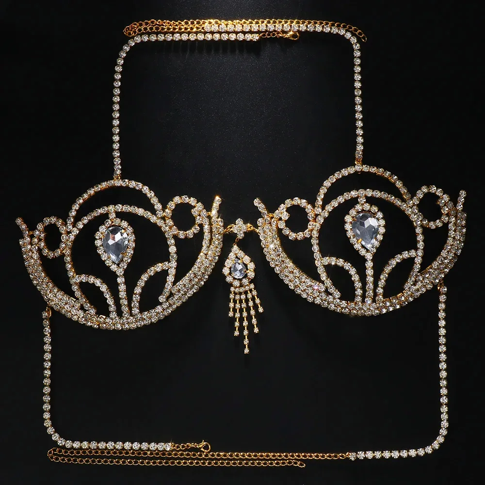 Luxury Rhinestone Bikini Bra G - đánh giá và giá Body Jewelry Art
