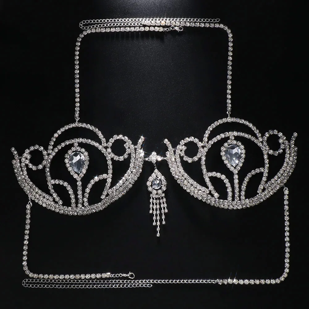 Luxury Rhinestone Bikini Bra G - đánh giá và giá Body Jewelry Art