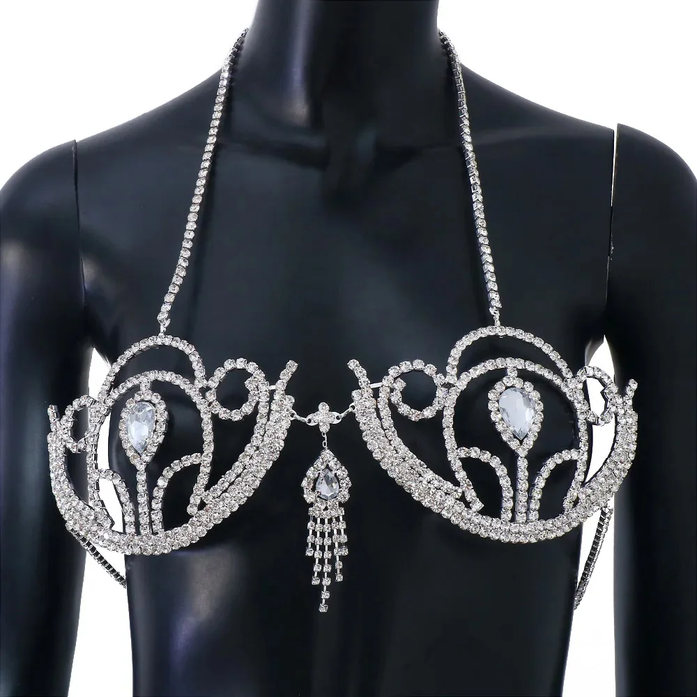 Luxury Rhinestone Bikini Bra G - đánh giá và giá Body Jewelry Art