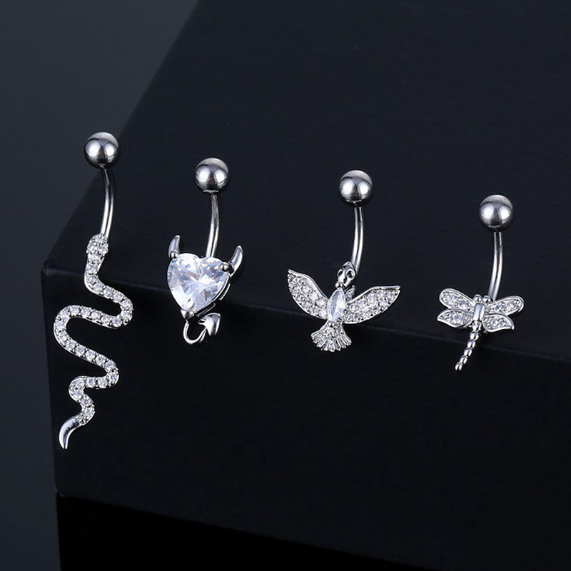 Crystal Belly Button Ring Anim - đánh giá và giá Body Jewelry Belly Button Rings
