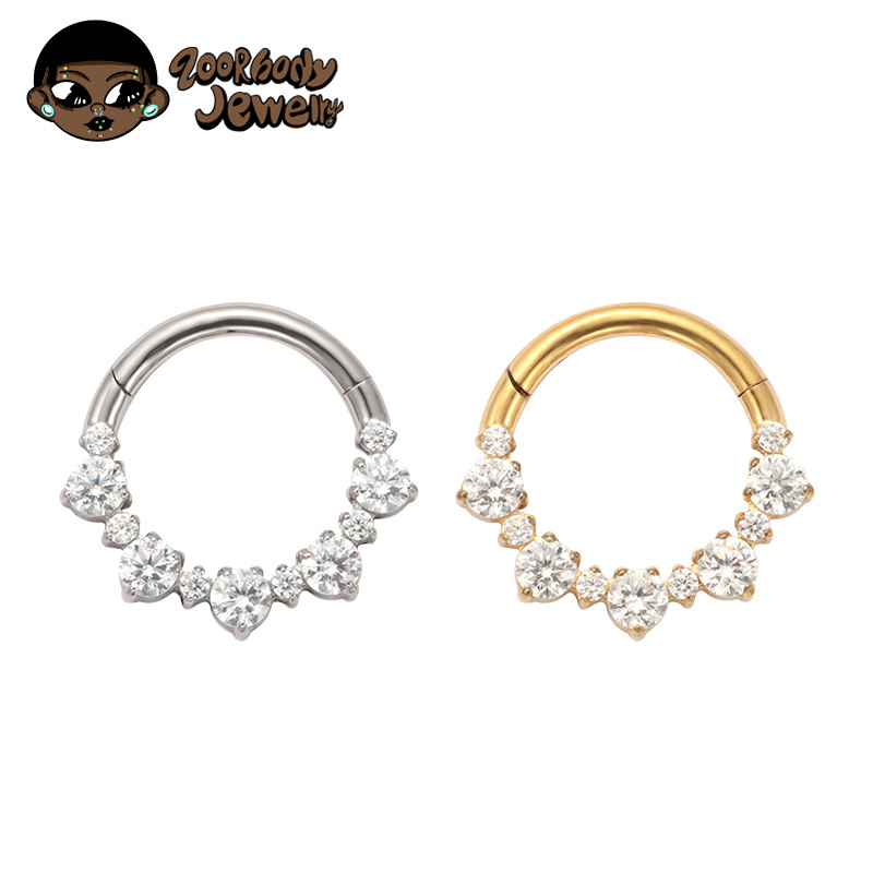 ASTM F136 TItanium Daith Click - đánh giá và giá Septum Clicker Ring