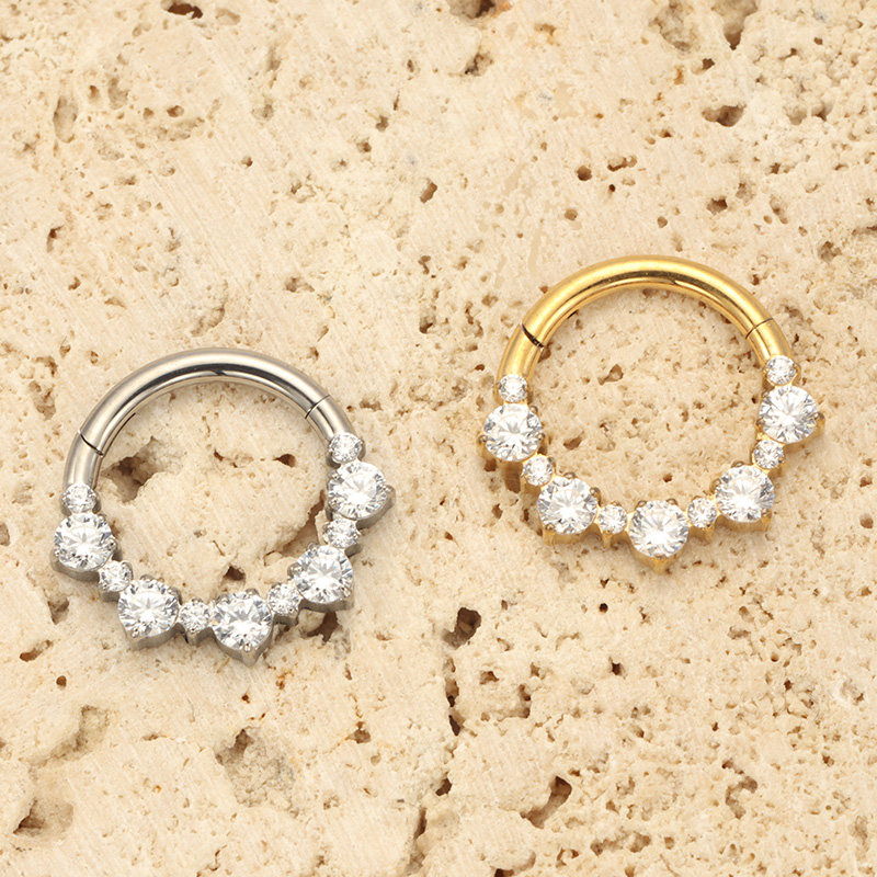 ASTM F136 TItanium Daith Click - đánh giá và giá Septum Clicker Ring