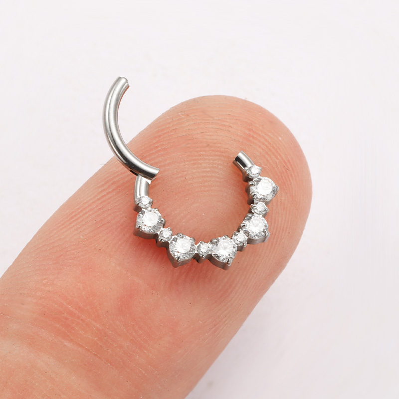 ASTM F136 TItanium Daith Click - đánh giá và giá Septum Clicker Ring
