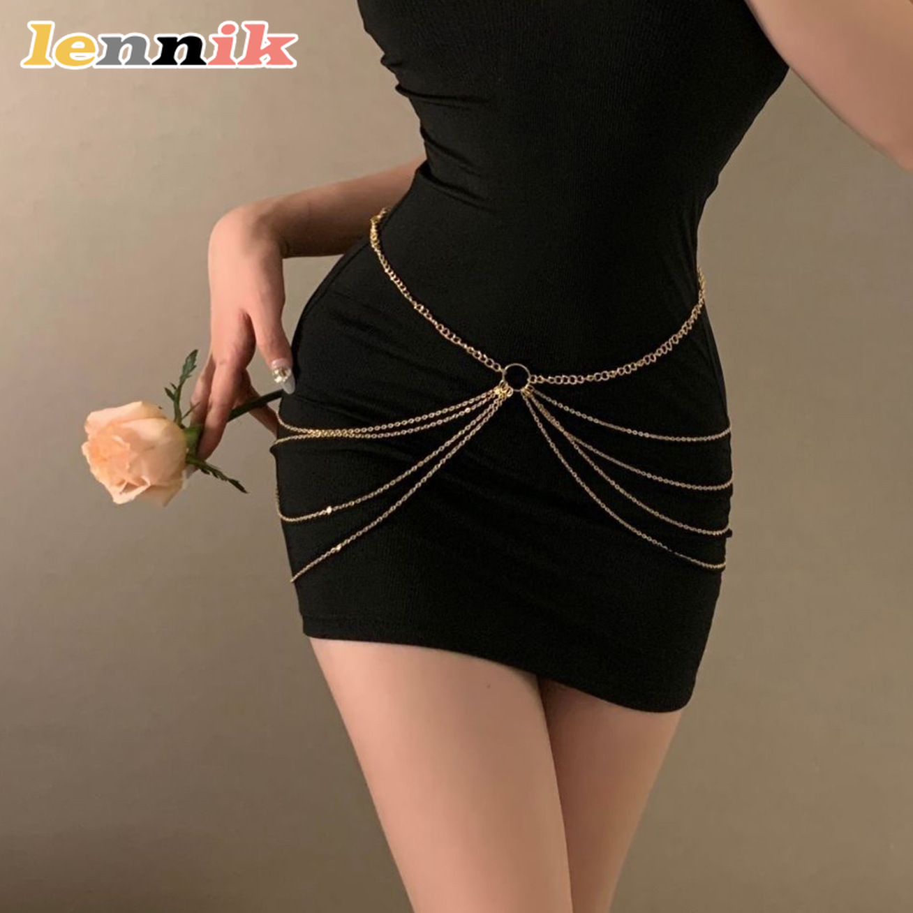 LENNIK Tassel Metal Multi-Laye - đánh giá và giá Qualiti Body Jewelry