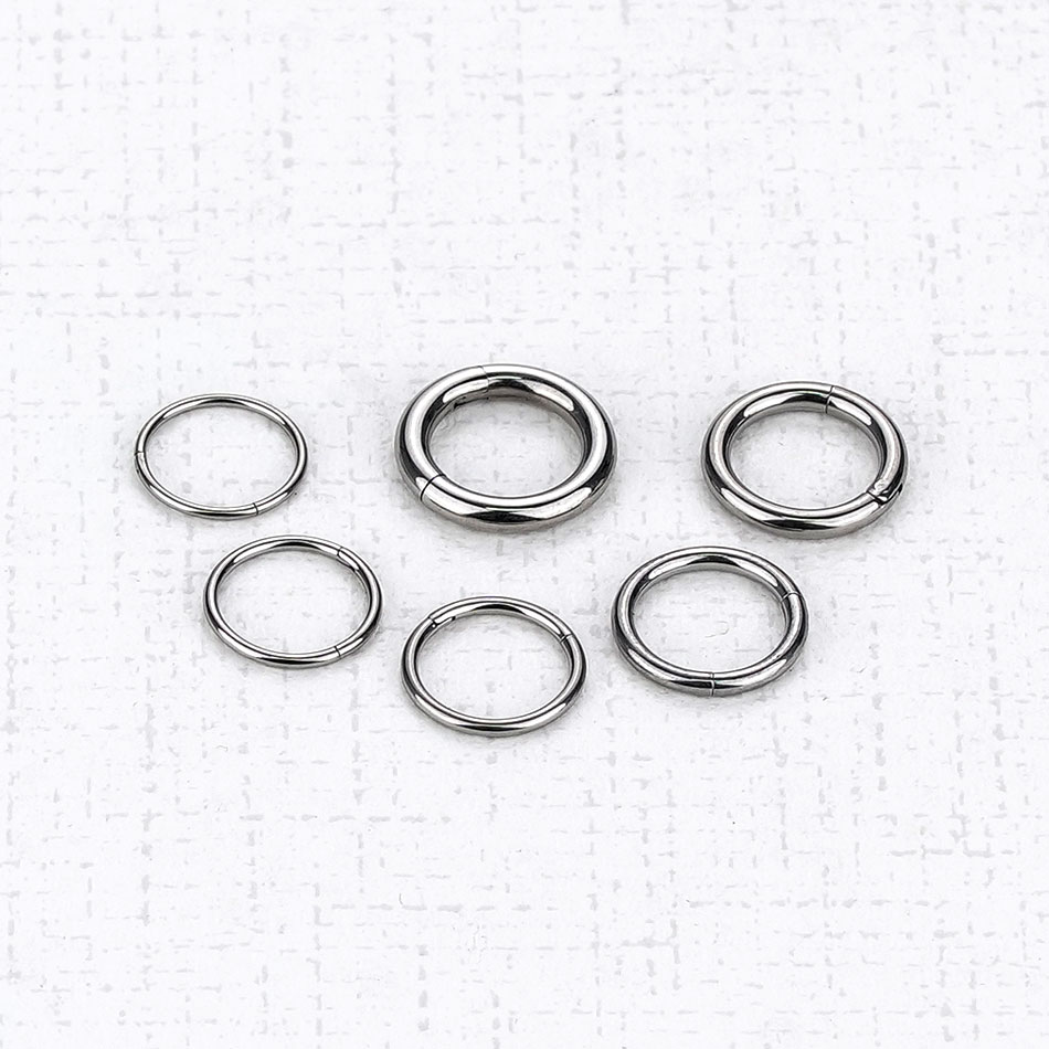 1Pc G23 Titanium Hinged Segmen - đánh giá và giá Septum Clicker Ring