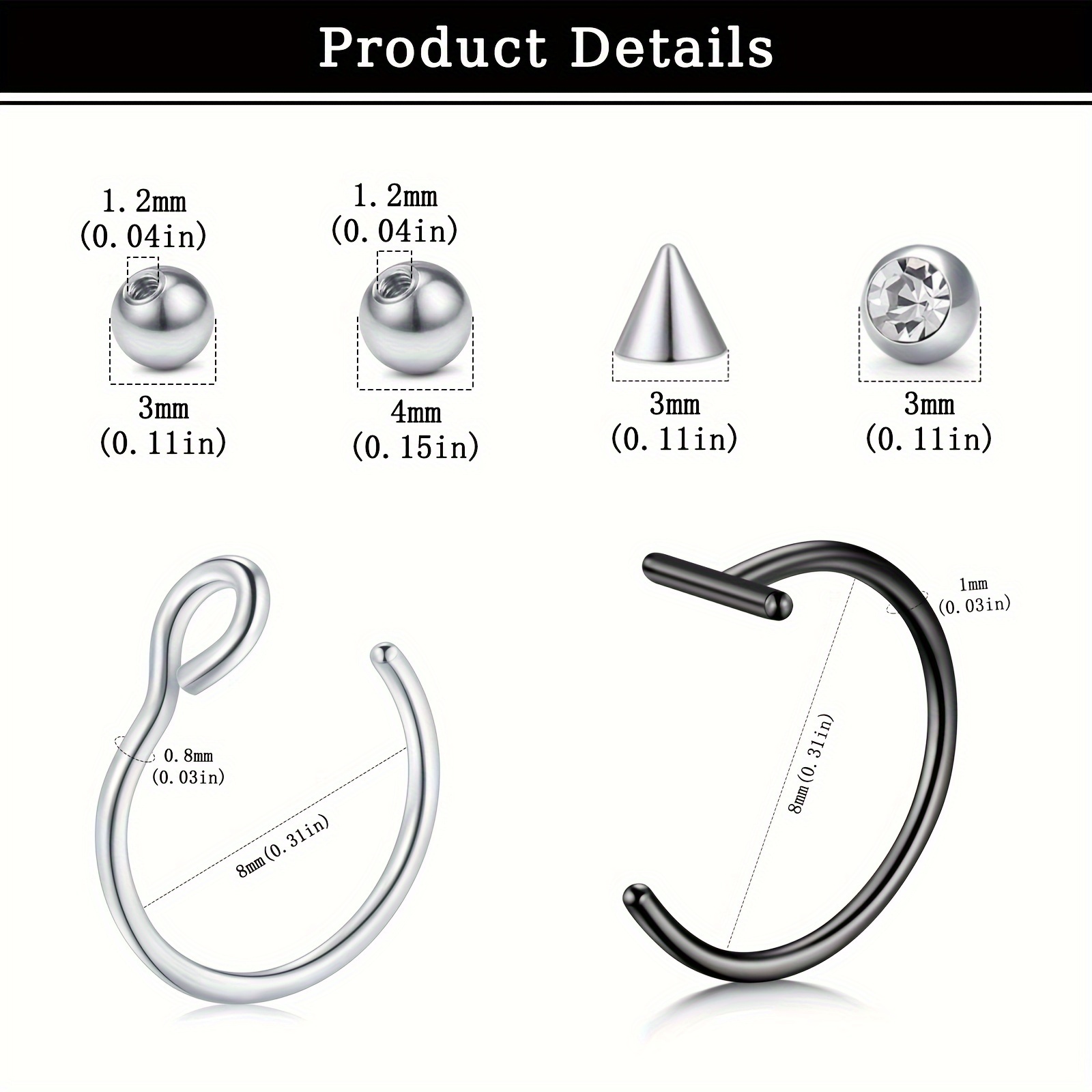 Fake Piercings Fake Lip Ring F - đánh giá và giá Body Jewelry Lip Ring
