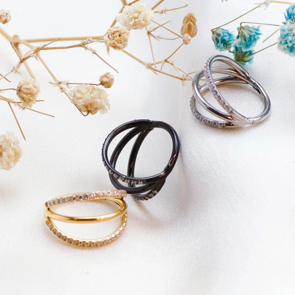 G23 Titan Vách Ngăn Mũi Nhẫn X - đánh giá và giá Septum Clicker Ring