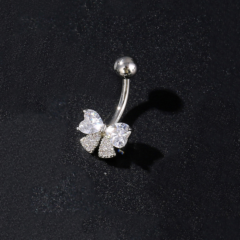1pc Stainless Steel Butterfly  - đánh giá và giá Body Jewelry Belly Button Rings