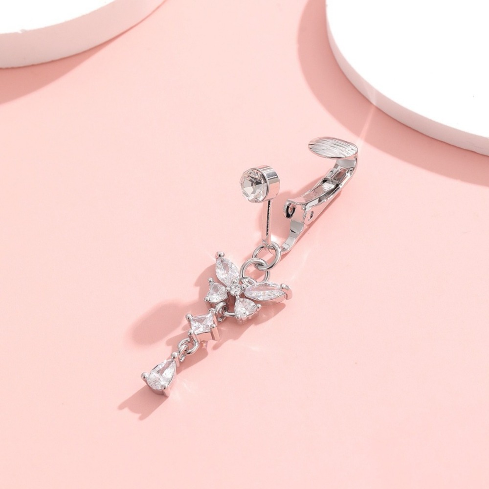 Butterfly Design Clip on Belly - đánh giá và giá Body Jewelry Belly Button Rings