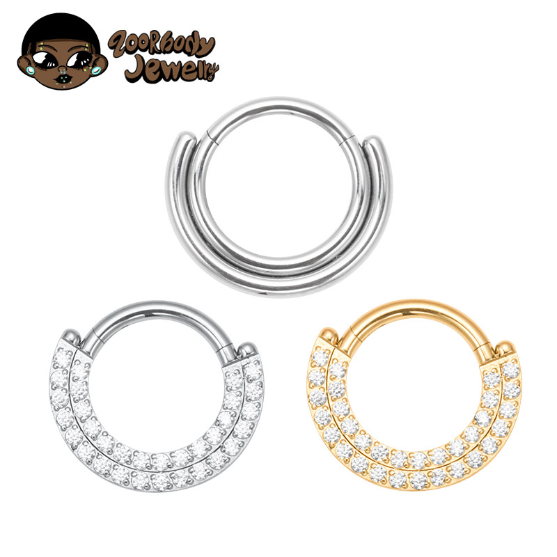 ASTM F136 Titanium Clicker Sep - đánh giá và giá Septum Clicker Ring