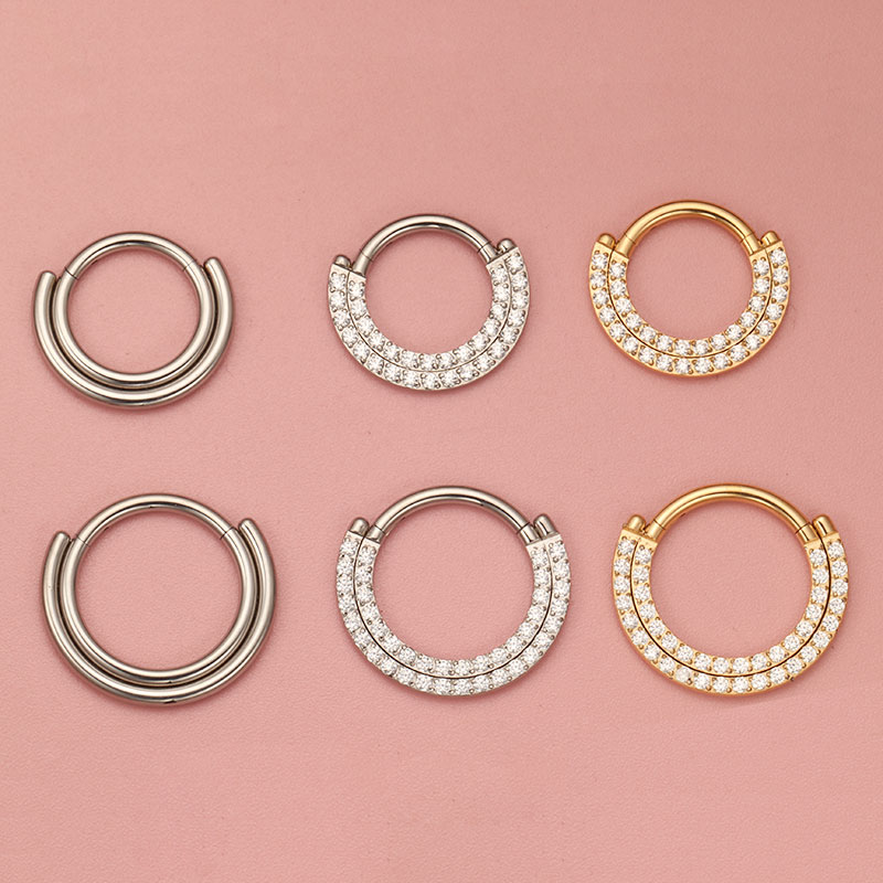 ASTM F136 Titanium Clicker Sep - đánh giá và giá Septum Clicker Ring