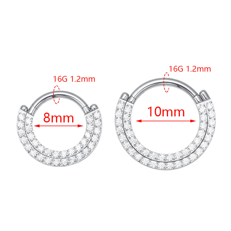 ASTM F136 Titanium Clicker Sep - đánh giá và giá Septum Clicker Ring