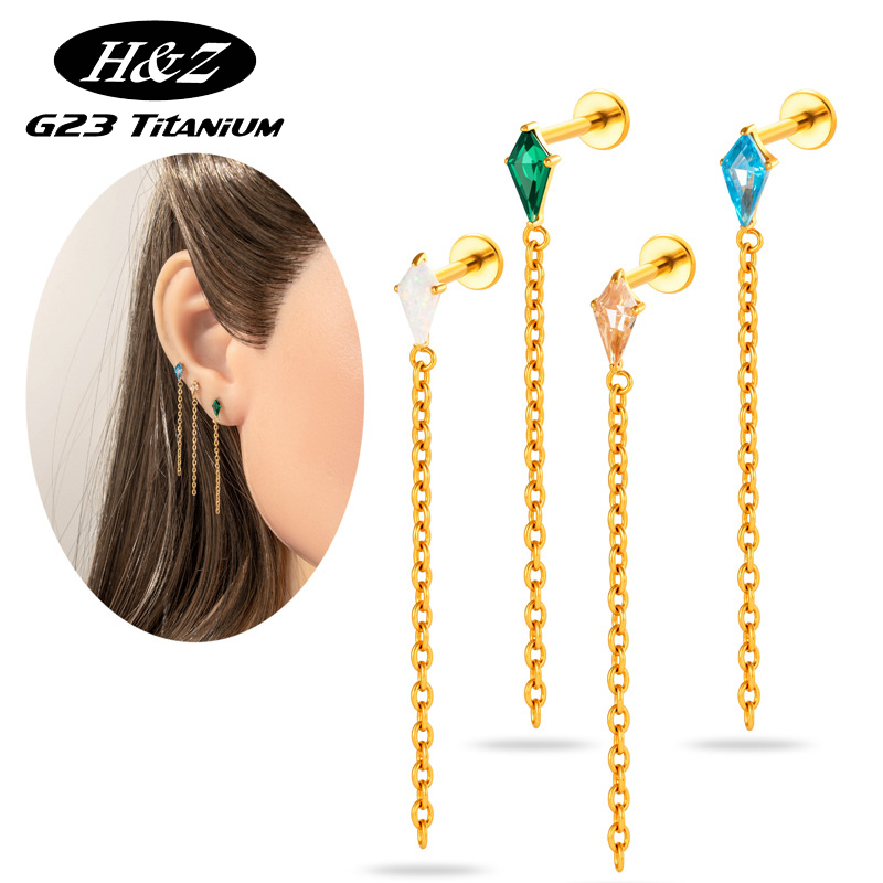 1PC G23 Titanium Piercing Thre - đánh giá và giá Body Jewelry Threadless
