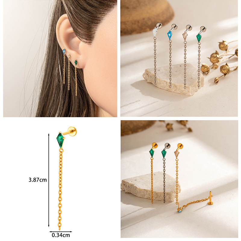 1PC G23 Titanium Piercing Thre - đánh giá và giá Body Jewelry Threadless