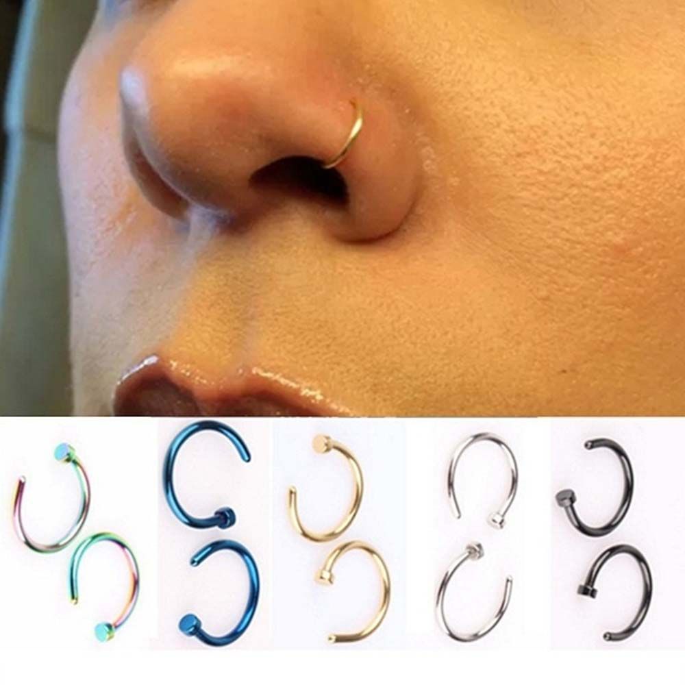 Thin Septum C Shape Stud Earri - đánh giá và giá Body Jewelry Lip Ring
