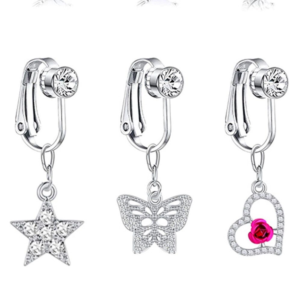 Accessories Clip On Earrings C - đánh giá và giá Body Jewelry Belly Button Rings