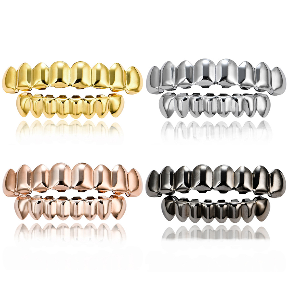 Hip Hop Gold Braces Upper Teet - đánh giá và giá Body Jewelry Real Gold