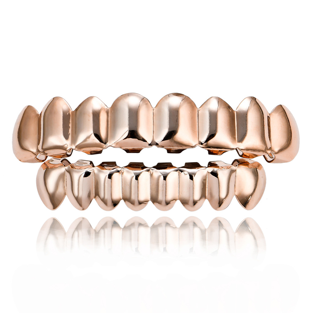Hip Hop Gold Braces Upper Teet - đánh giá và giá Body Jewelry Real Gold