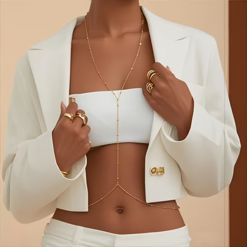 Fashion Simple Bead Chain Bohe - đánh giá và giá Qualiti Body Jewelry