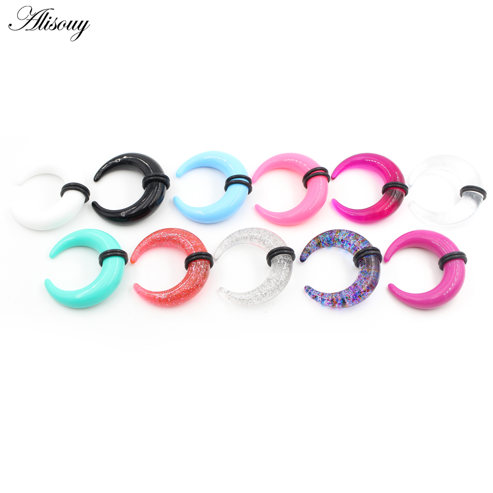 2 Chiếc Acrylic C Sahpe Sừng T - đánh giá và giá Septum Clicker Ring