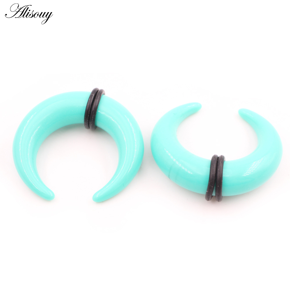 2 Chiếc Acrylic C Sahpe Sừng T - đánh giá và giá Septum Clicker Ring