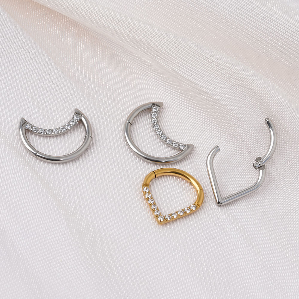 F136 Titan Móc Giọt Lệ Phân Đo - đánh giá và giá Septum Clicker Ring