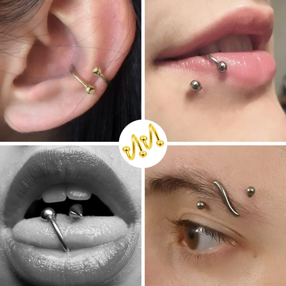 Women's Spiral Earrings Pierci - đánh giá và giá Body Jewelry Lip Ring