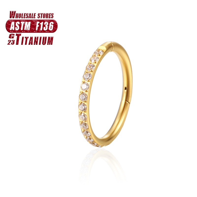 F136 Titanium Nose Ring Implan - đánh giá và giá Septum Clicker Ring