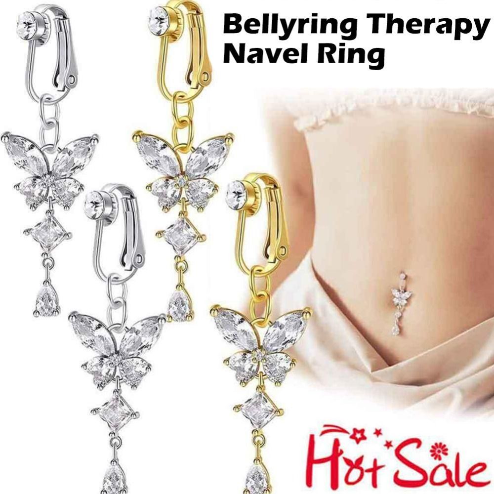 Butterfly Design Clip On Belly - đánh giá và giá Body Jewelry Belly Button Rings