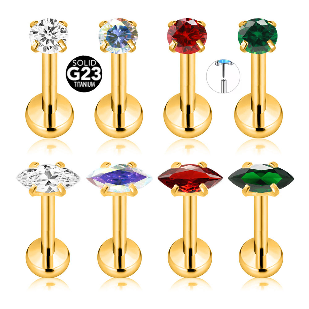 ASTM F136 G23 Titanium Marquis - đánh giá và giá Body Jewelry Threadless