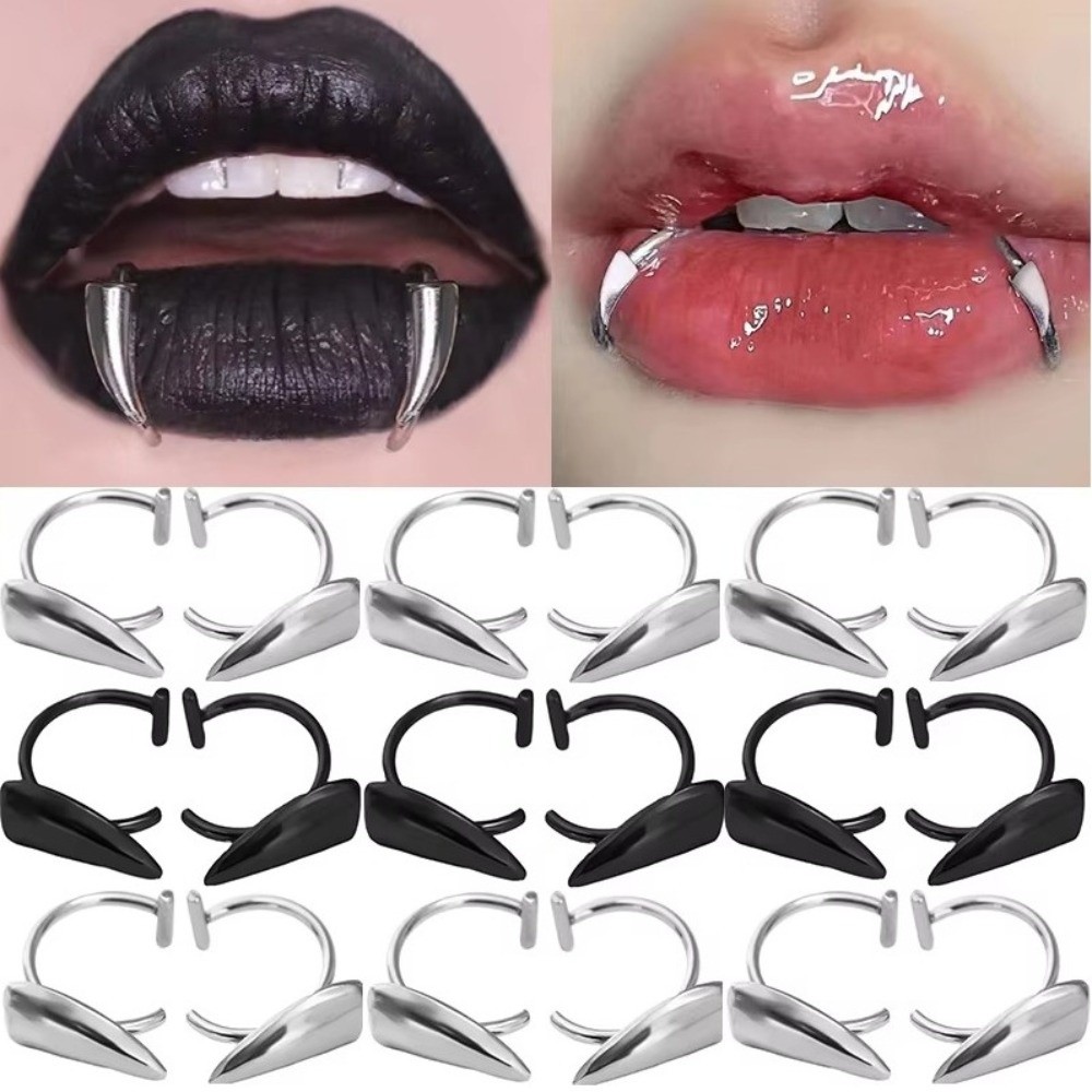 2PCS/Set Exaggerated Fake Lip  - đánh giá và giá Body Jewelry Lip Ring