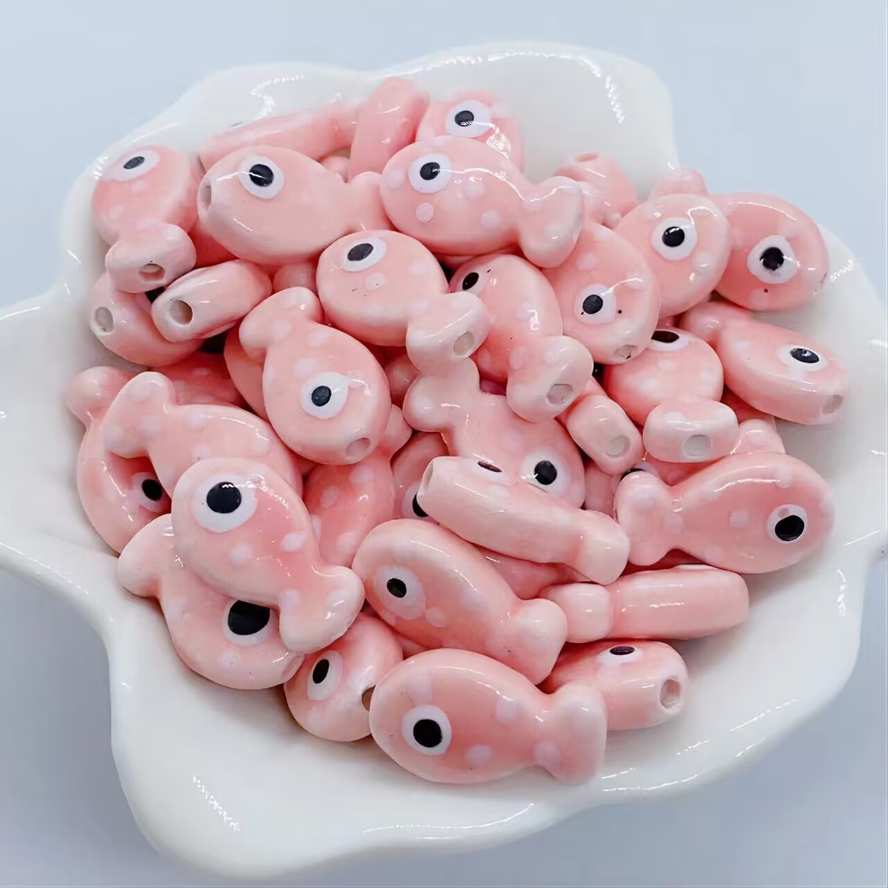 10pcs Pink Porcelain Ceramic F - đánh giá và giá Body Jewelry Y2K