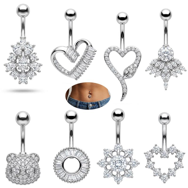 Butterfly Flower Belly Button  - đánh giá và giá Body Jewelry Belly Button Rings