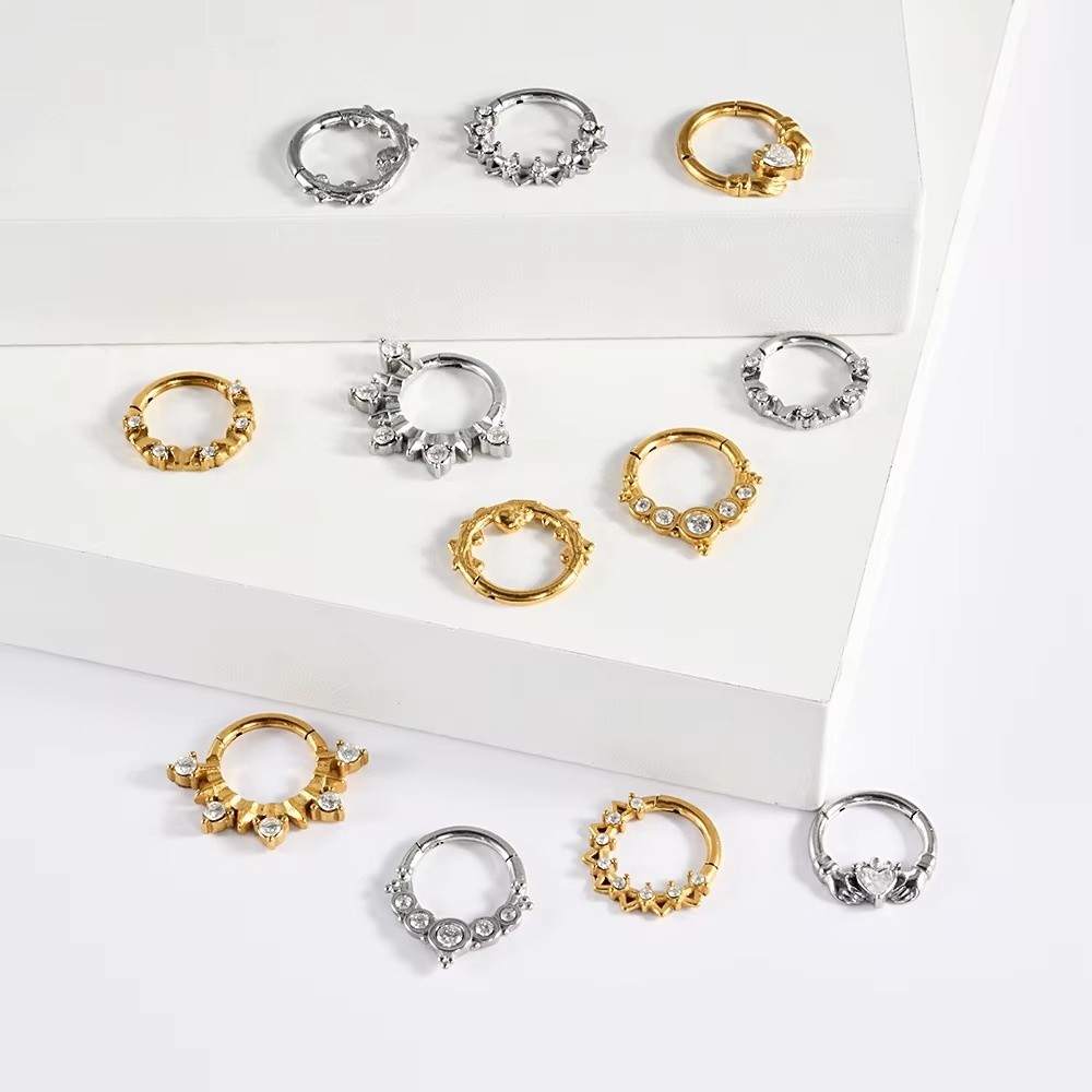 1PC Stainless Steel Septum Cli - đánh giá và giá Septum Clicker Ring