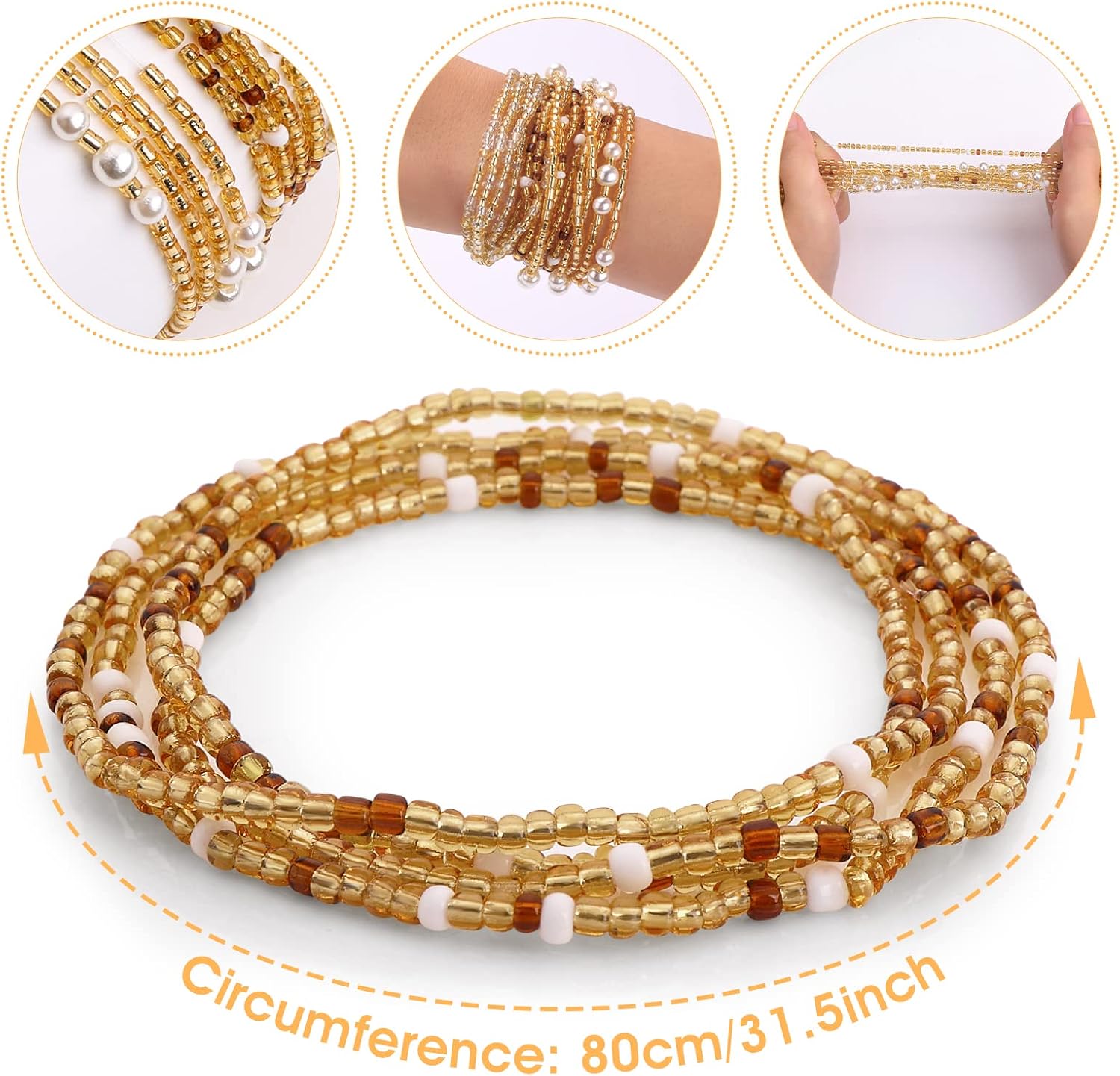 Waist Beads for Women Belly Be - đánh giá và giá Qualiti Body Jewelry
