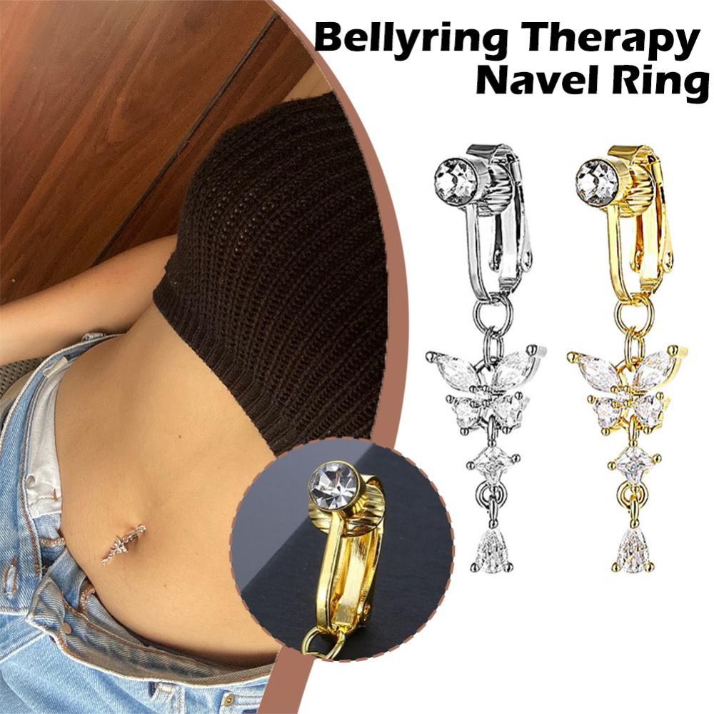 Butterfly Design Clip On Belly - đánh giá và giá Body Jewelry Belly Button Rings