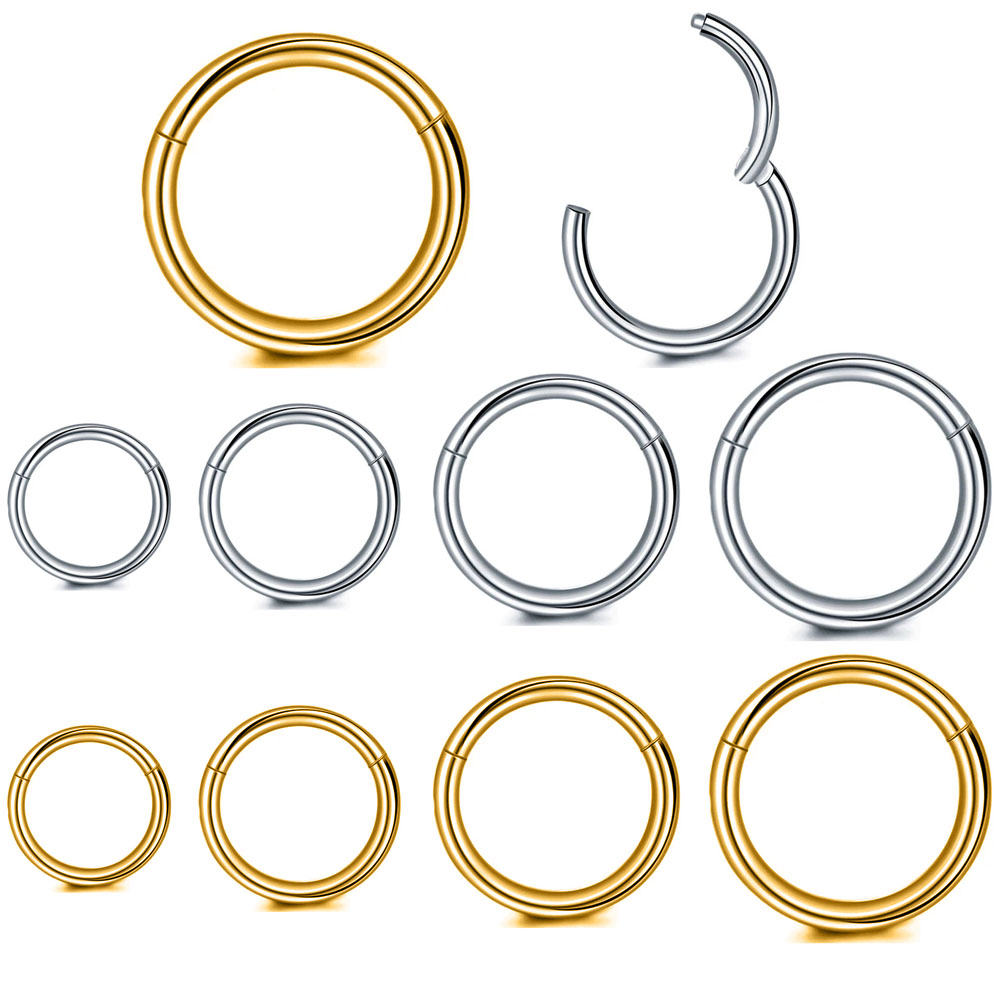 316L Surgical Steel Clicker Se - đánh giá và giá Septum Clicker Ring