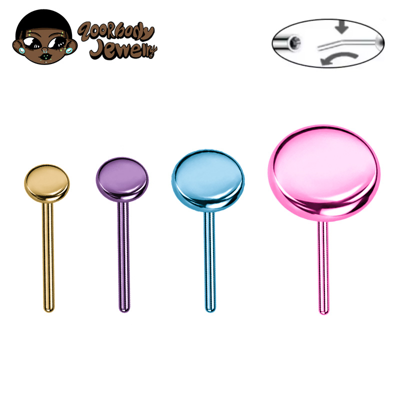 10pcs ASTM F136 Titanium Push  - đánh giá và giá Body Jewelry Threadless