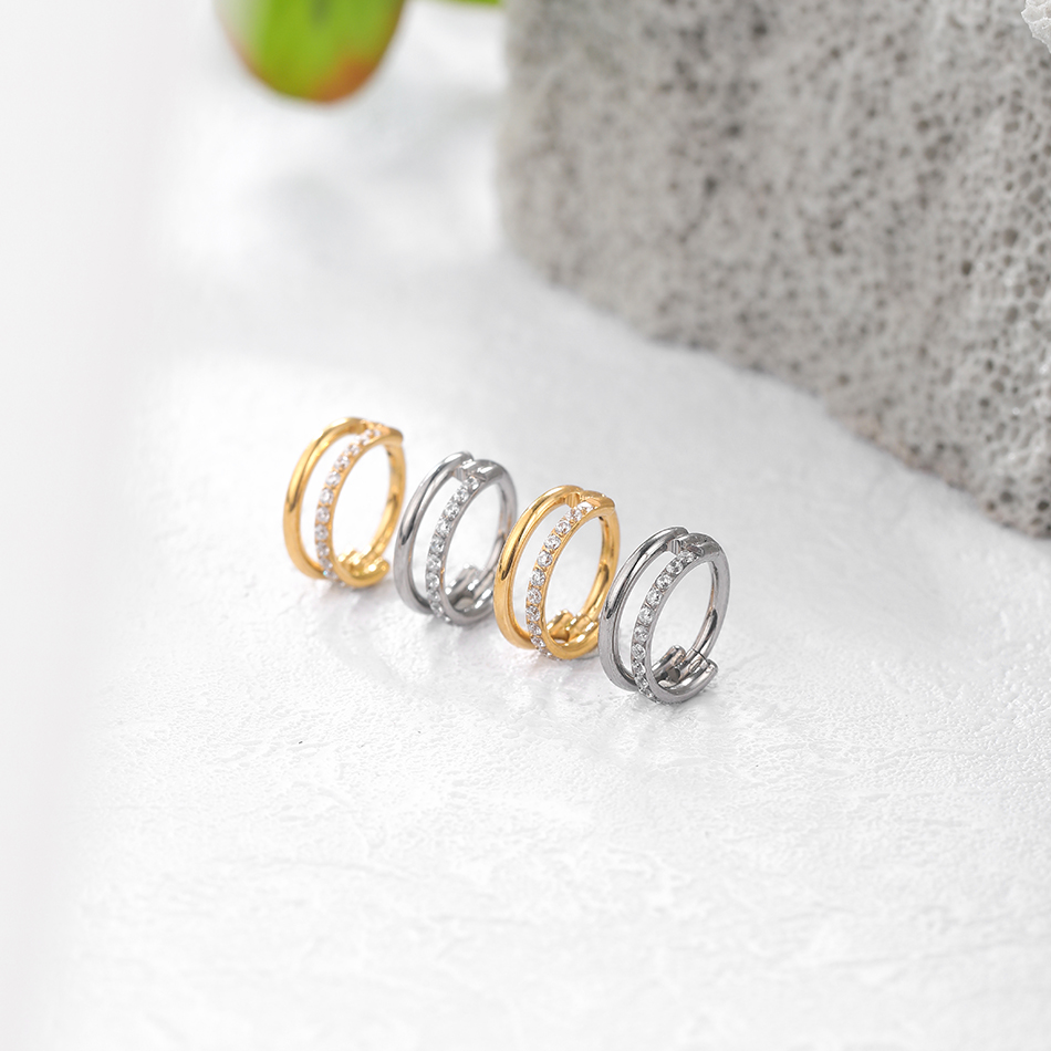1pc Titanium Cartilage Hoop Ea - đánh giá và giá Septum Clicker Ring
