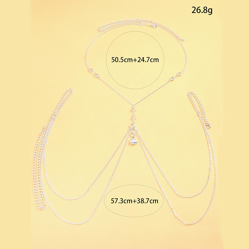Women Silver Tone Body Chain C - đánh giá và giá Body Jewelry Art