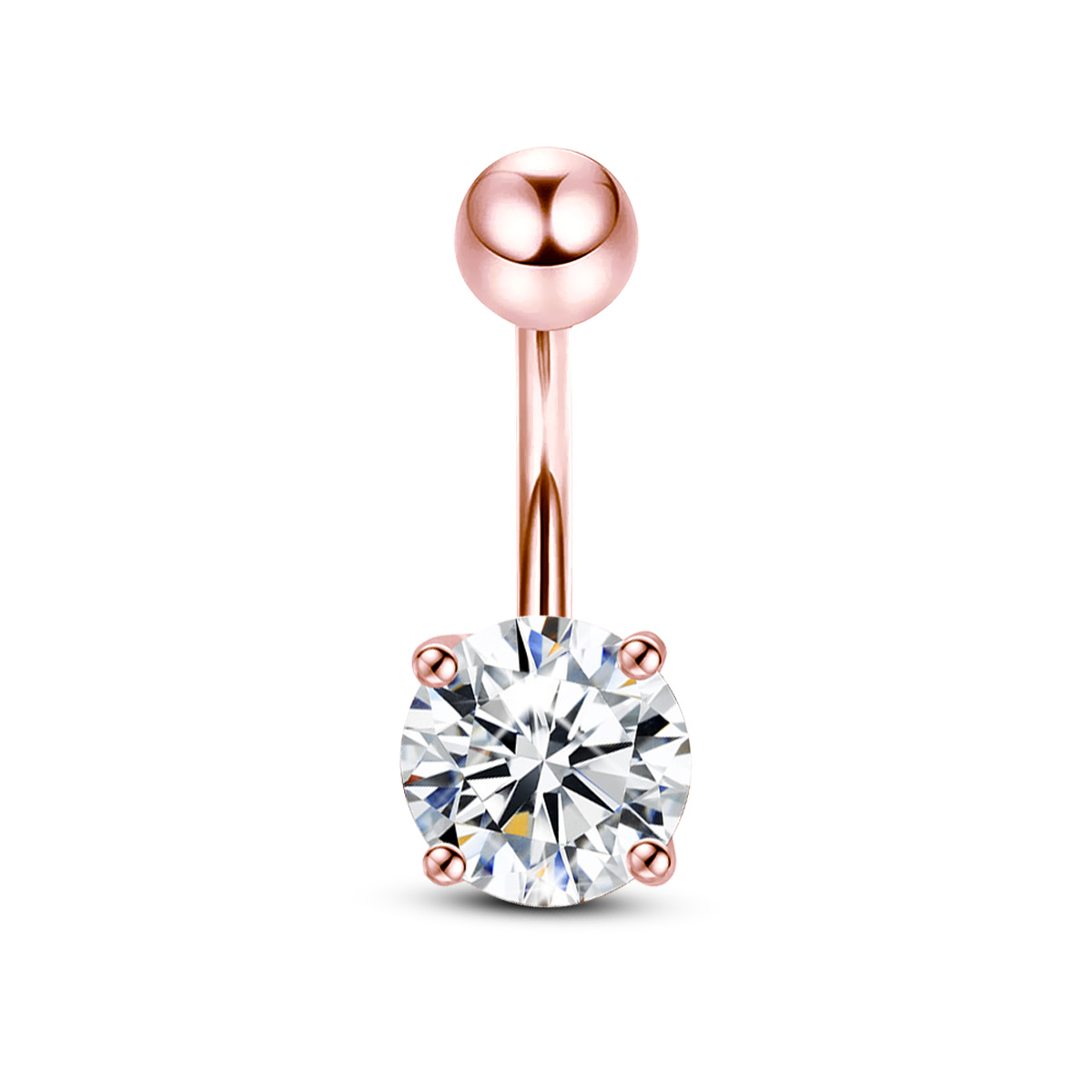 Moissanite Navel Nail Piercing - đánh giá và giá Body Jewelry Real Gold