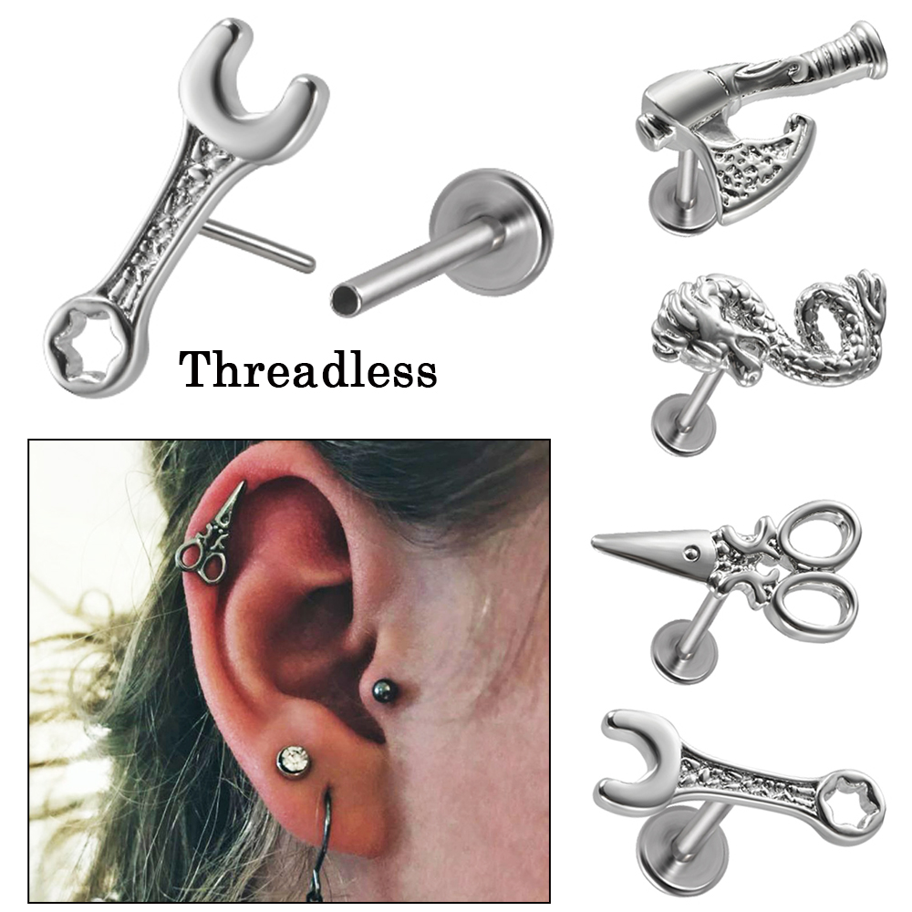 1PC Surgical Steel Threadless  - đánh giá và giá Body Jewelry Threadless