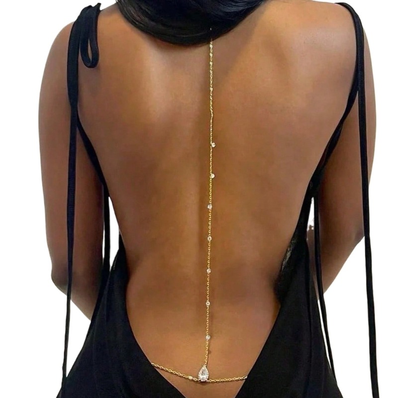 Bride Backless Rhinestone Wate - đánh giá và giá Body Jewelry Art