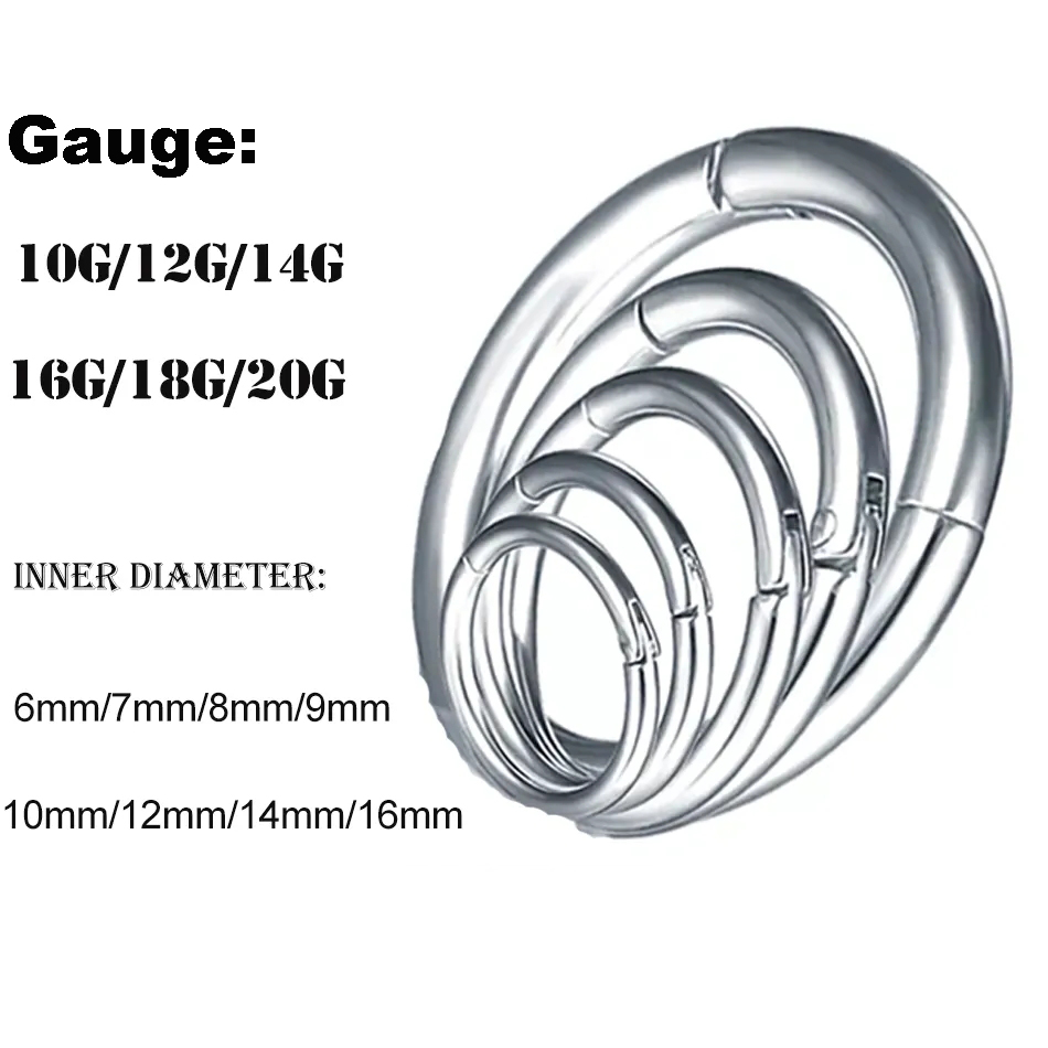 1 cái G23 Titanium Bản Lề Segm - đánh giá và giá Septum Clicker Ring