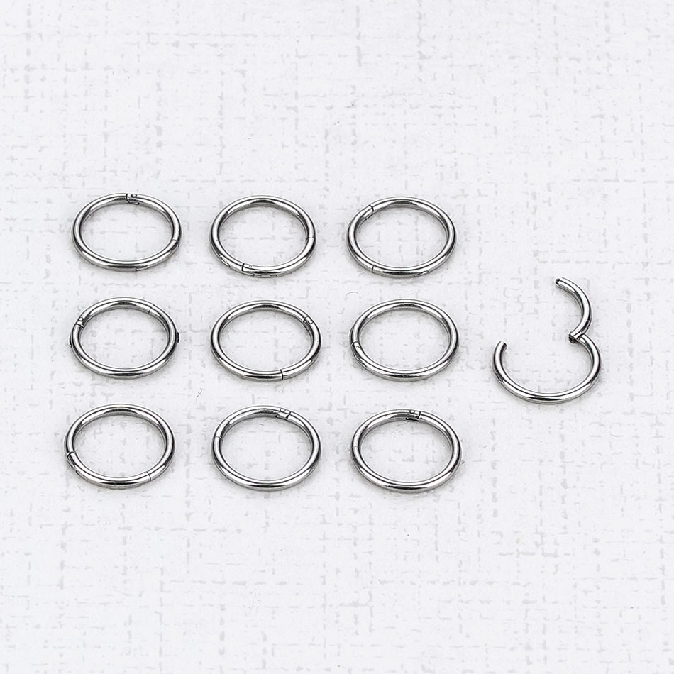 1 cái G23 Titanium Bản Lề Segm - đánh giá và giá Septum Clicker Ring